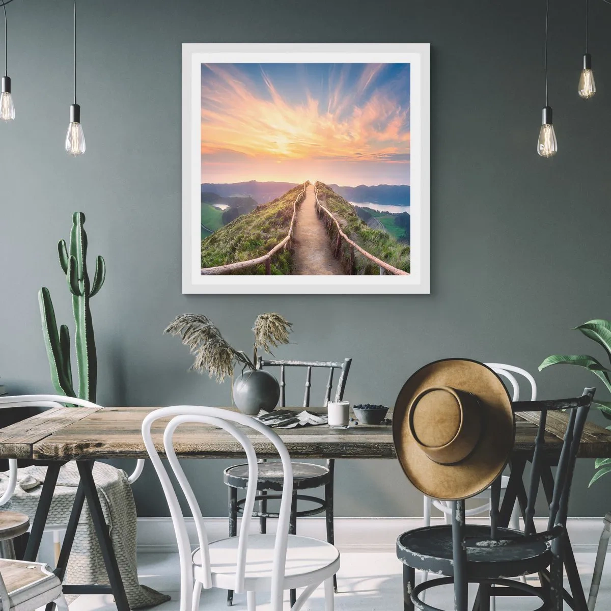 Poster in white frmae - Close to Heaven - 50x50 cm