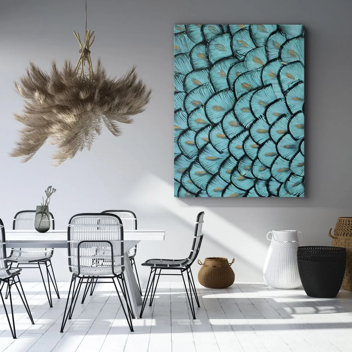 Canvas picture - Great Feather Gala - 45x80 cm