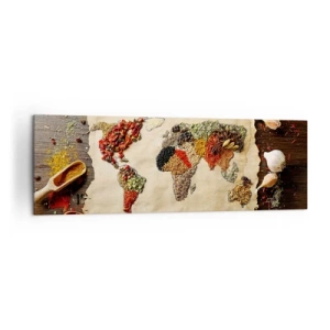 Canvas picture - All Flavours of the World - 160x50 cm