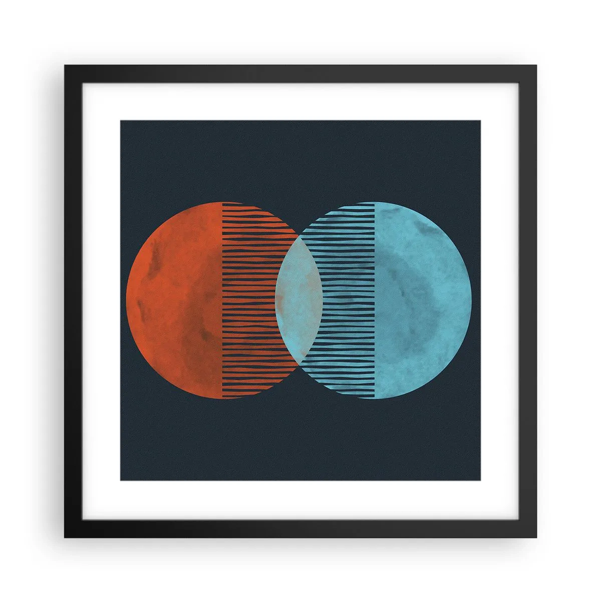 Poster in black frame - Astronomical Fantasy - 40x40 cm