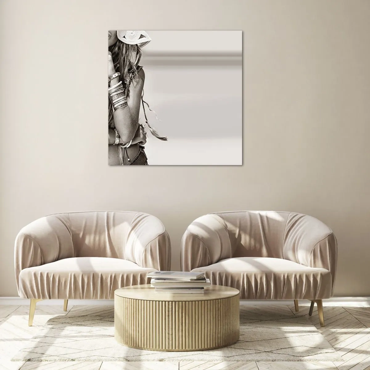 Glass picture - Like a Girl - 30x30 cm