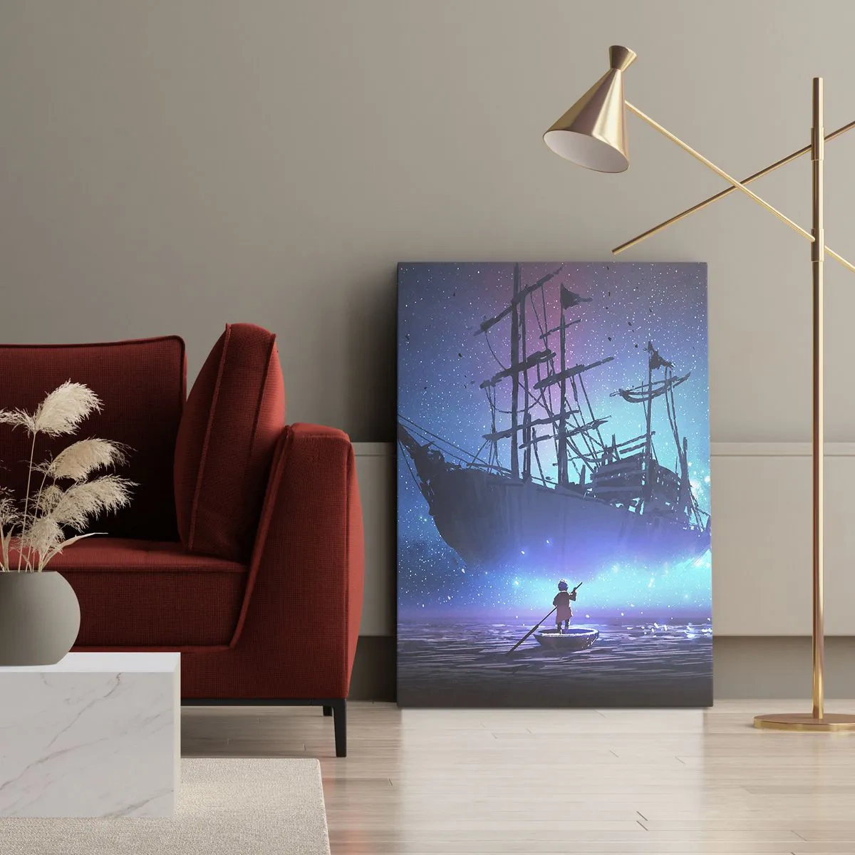 Canvas picture - Encounter with a Sea Myth - 45x80 cm