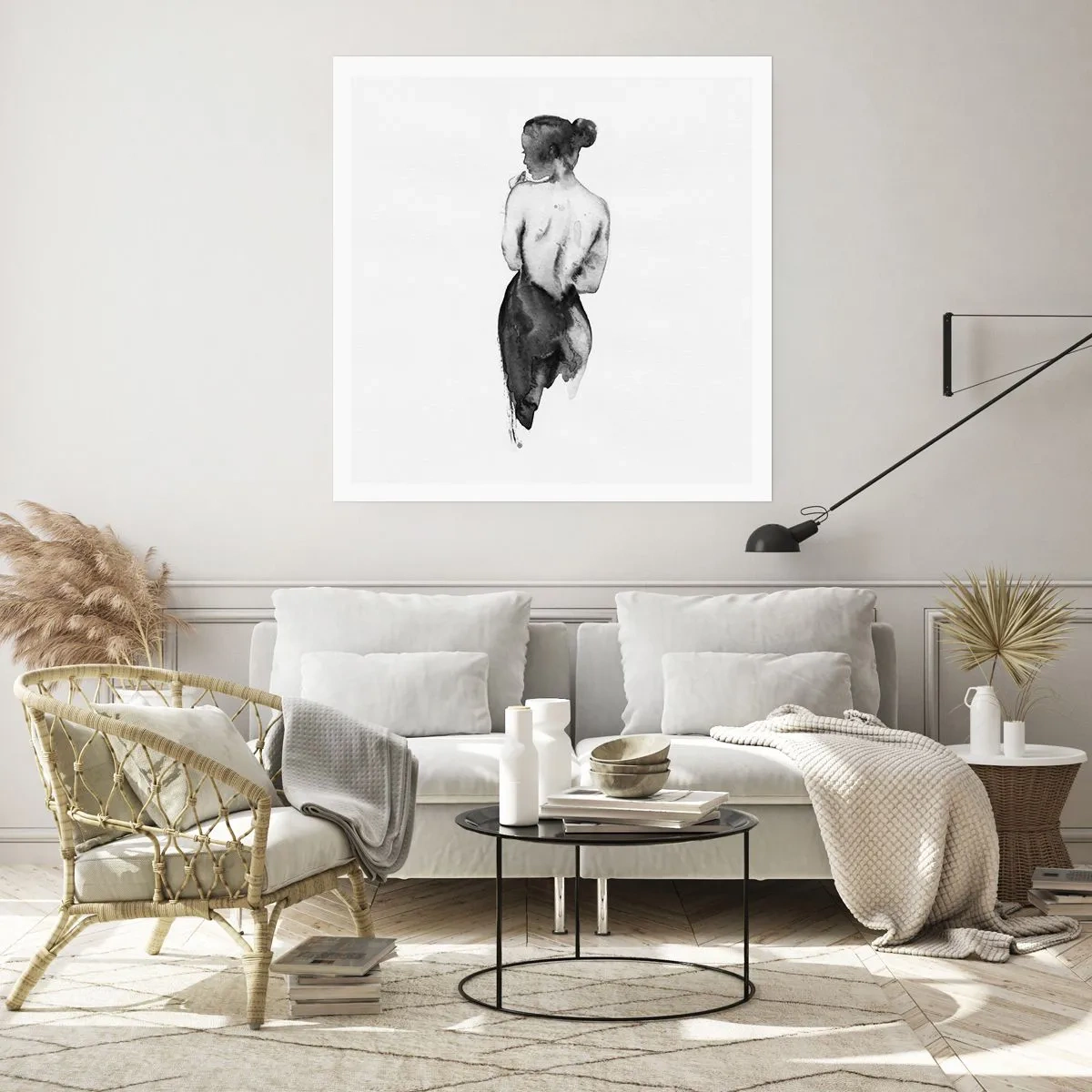 Poster - By Her Side the World Disappears - 50x50 cm