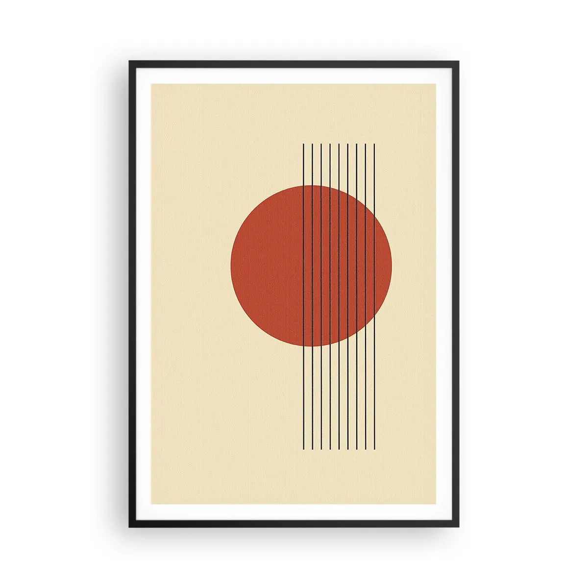 Poster in black frame - Around and Beoynd - 70x100 cm