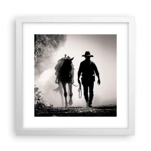 Poster in white frmae - Texan Morning - 30x30 cm