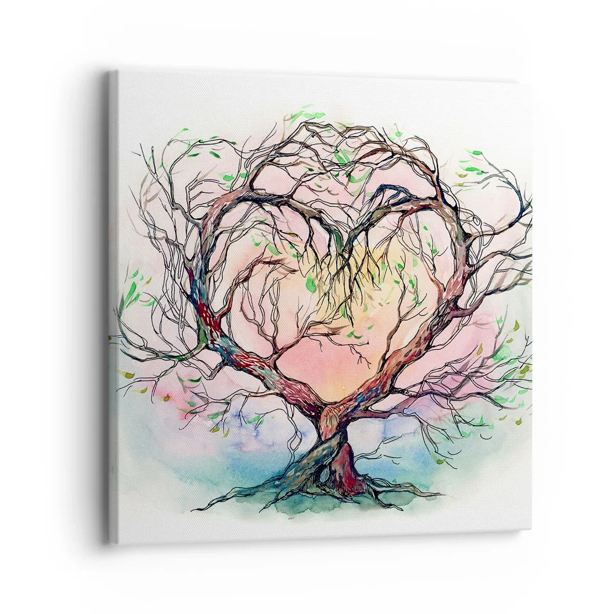 Canvas picture - Together Against the Wind - 30x30 cm