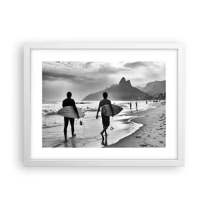 Poster in white frmae - Samba for One Wave - 40x30 cm