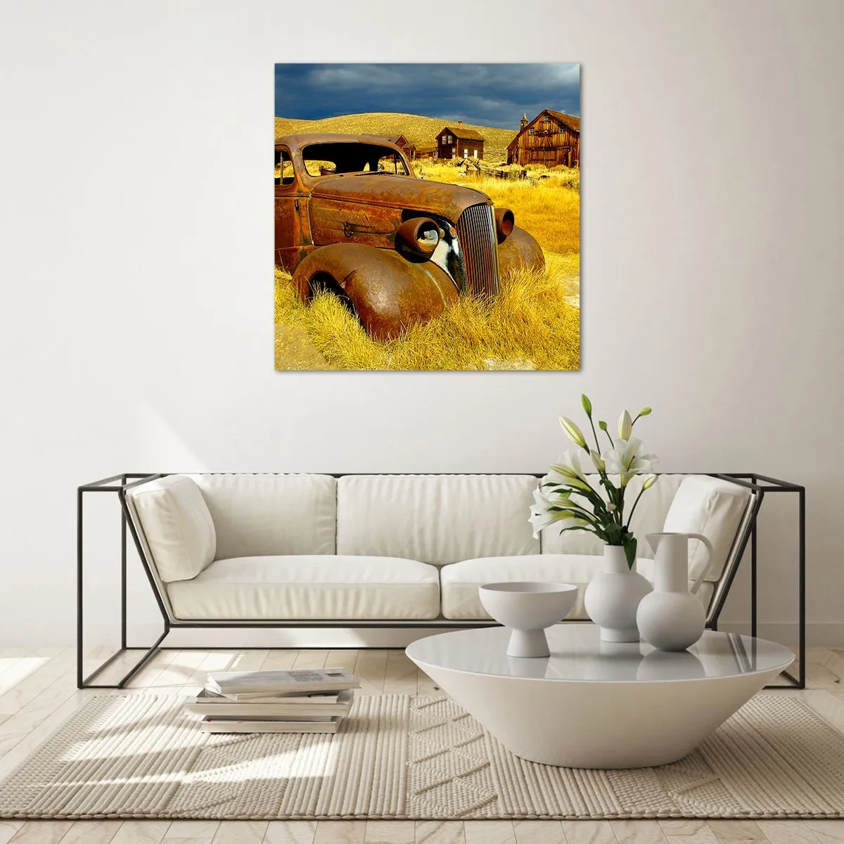 Glass picture - Deserved Rest - 40x40 cm