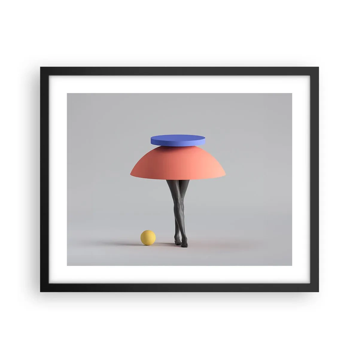 Poster in black frame - Surrealistic Composition - 50x40 cm