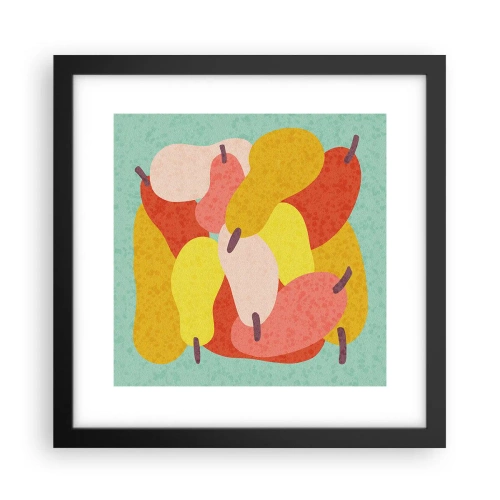 Poster in black frame - Try Summer Sun - 30x30 cm