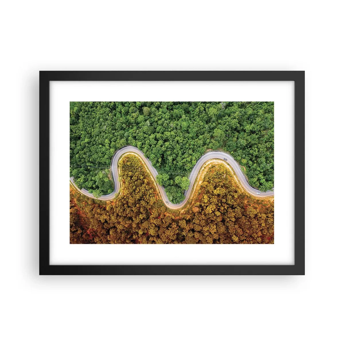 Poster in black frame - Borders and Breakthroughs - 40x30 cm