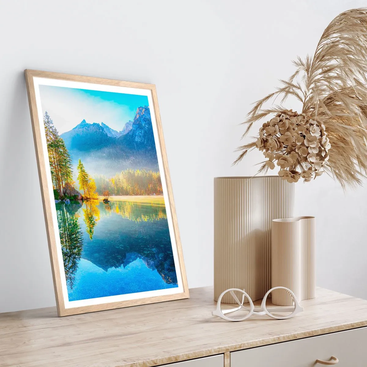 Poster in light oak frame - Majesty and Sweetness - 30x40 cm