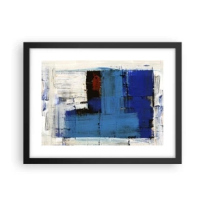 Poster in black frame - The Secret of Blue - 40x30 cm