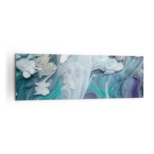 Canvas picture - Currents of Blue - 160x50 cm