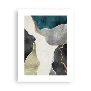 Poster - Mosaic Composition with a Gold Thread - 30x40 cm