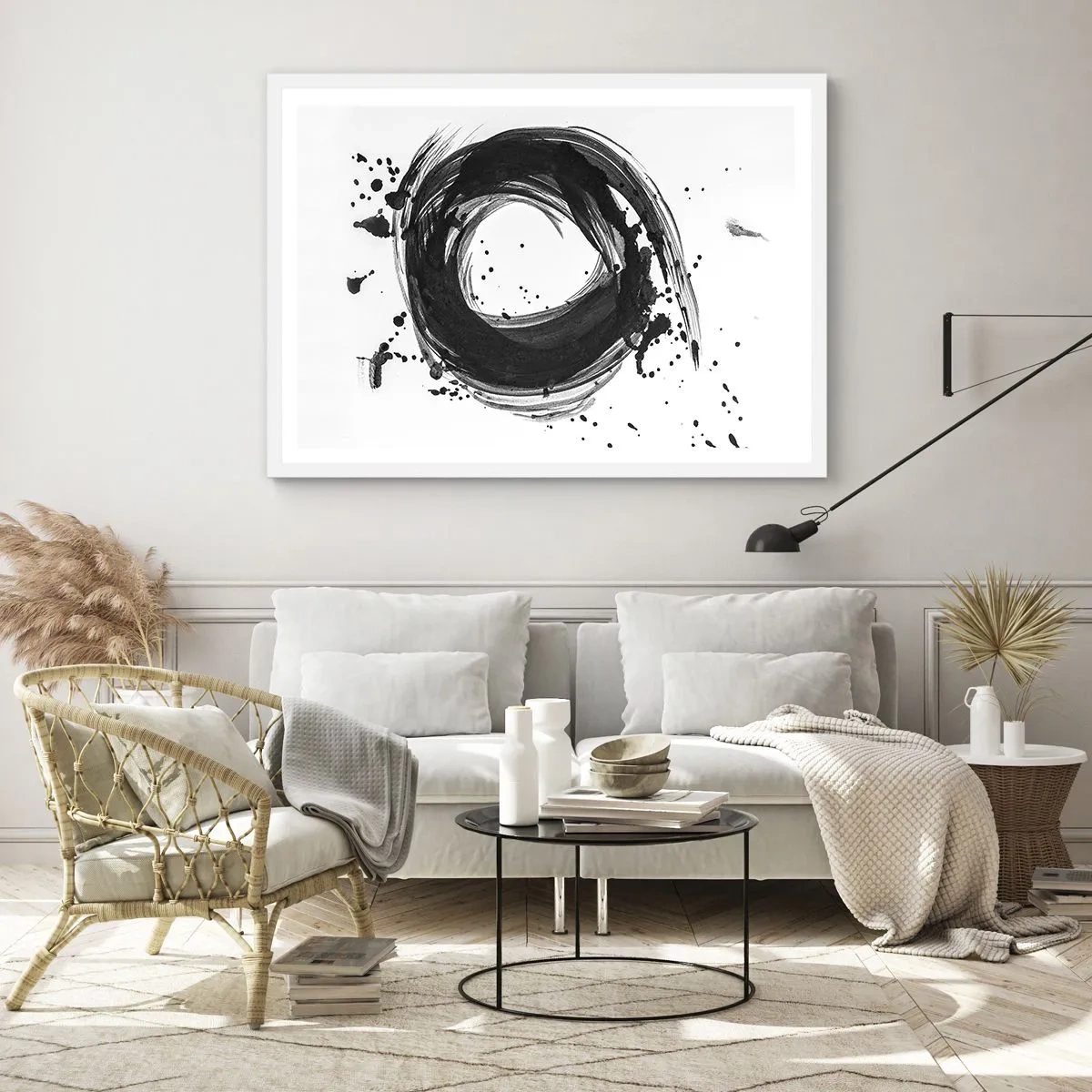 Poster in white frmae - Whirl of Creation - 50x40 cm