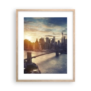 Poster in light oak frame - Monument to the Culture of the West - 40x50 cm