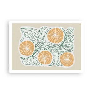 Poster - Ethnic with an Abstract Note - 100x70 cm