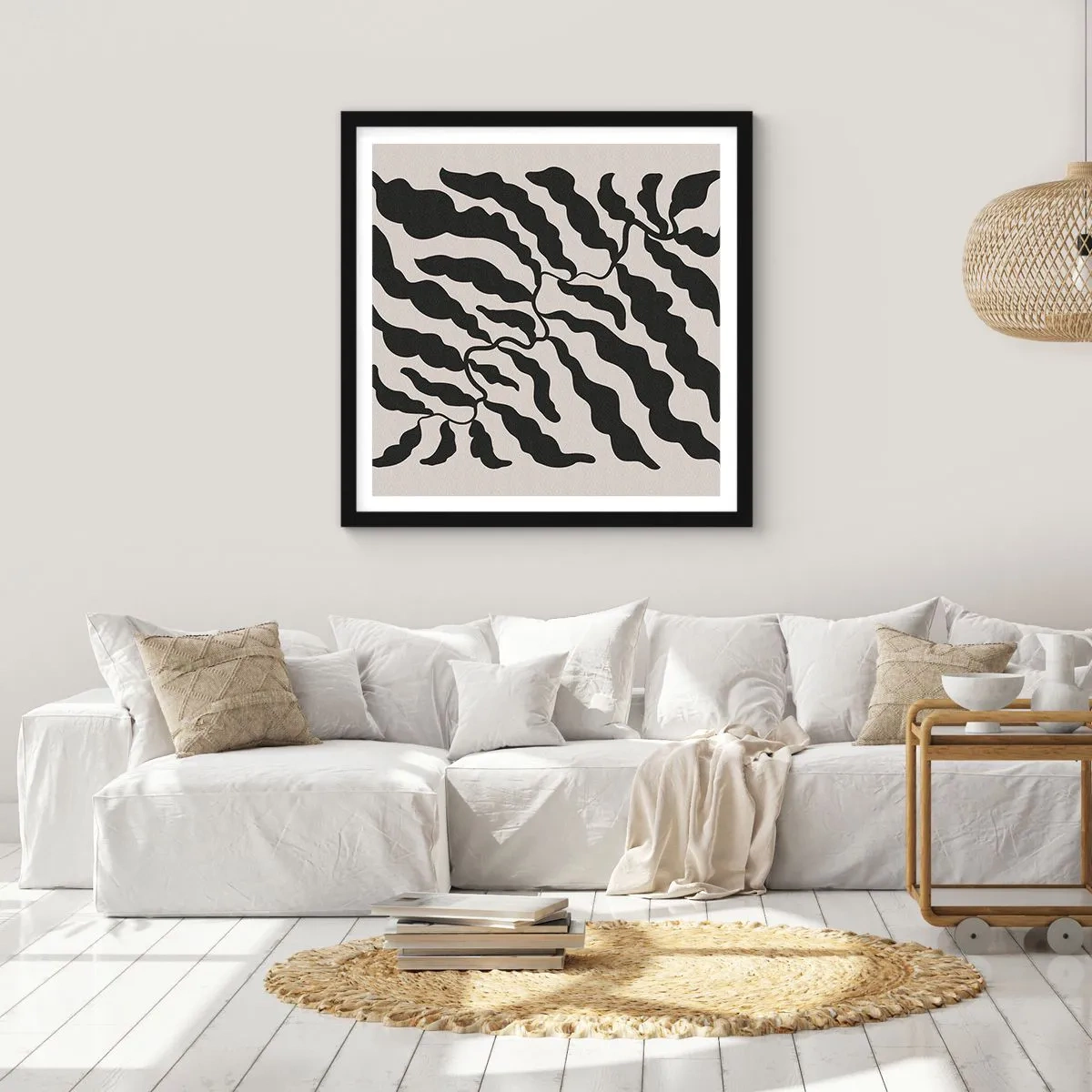 Poster in black frame - Nature of a Square - 50x50 cm