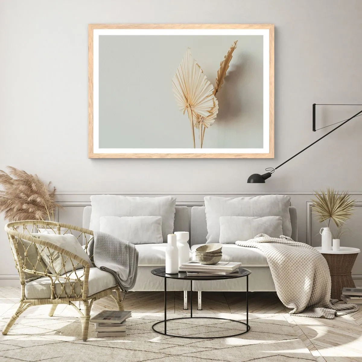 Poster in light oak frame - When It Needs Calming Down - 100x70 cm