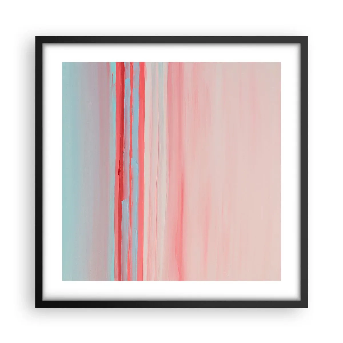 Poster in black frame - Abstract at Dawn - 50x50 cm