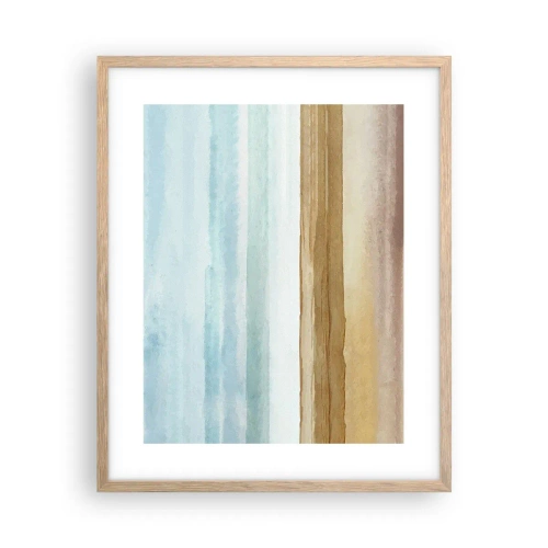 Poster in light oak frame - Calming - 40x50 cm