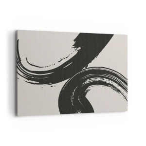 Canvas picture - With Big Circural Strokes - 100x70 cm