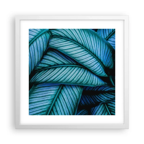 Poster in white frmae - Lifelines - 40x40 cm