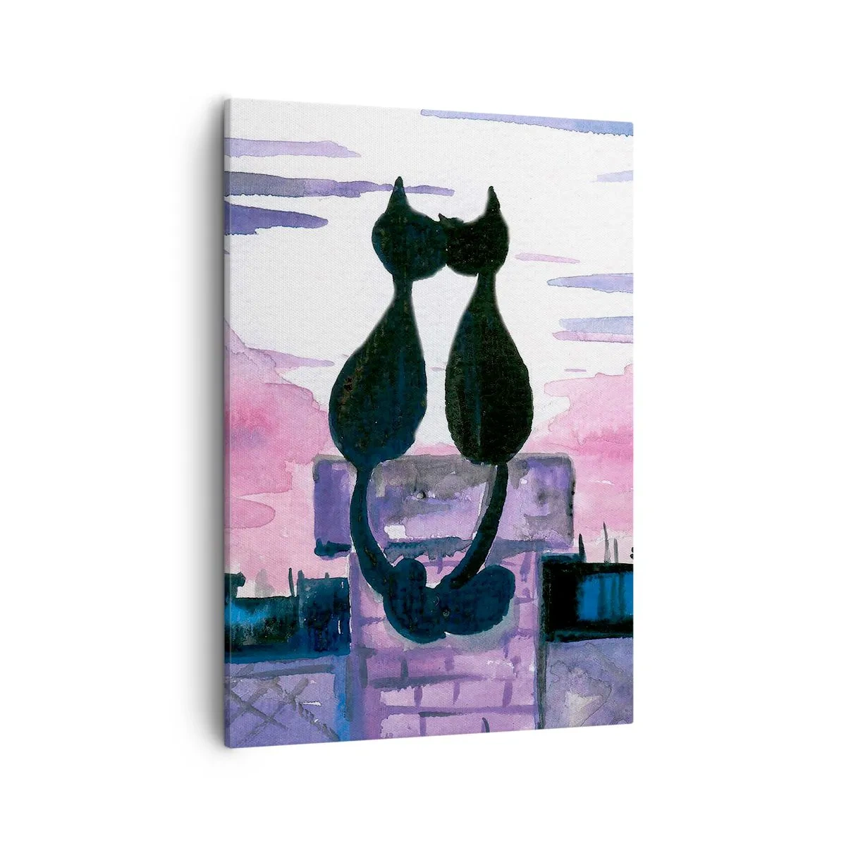 Canvas picture - Rendezvous under the Moon - 50x70 cm