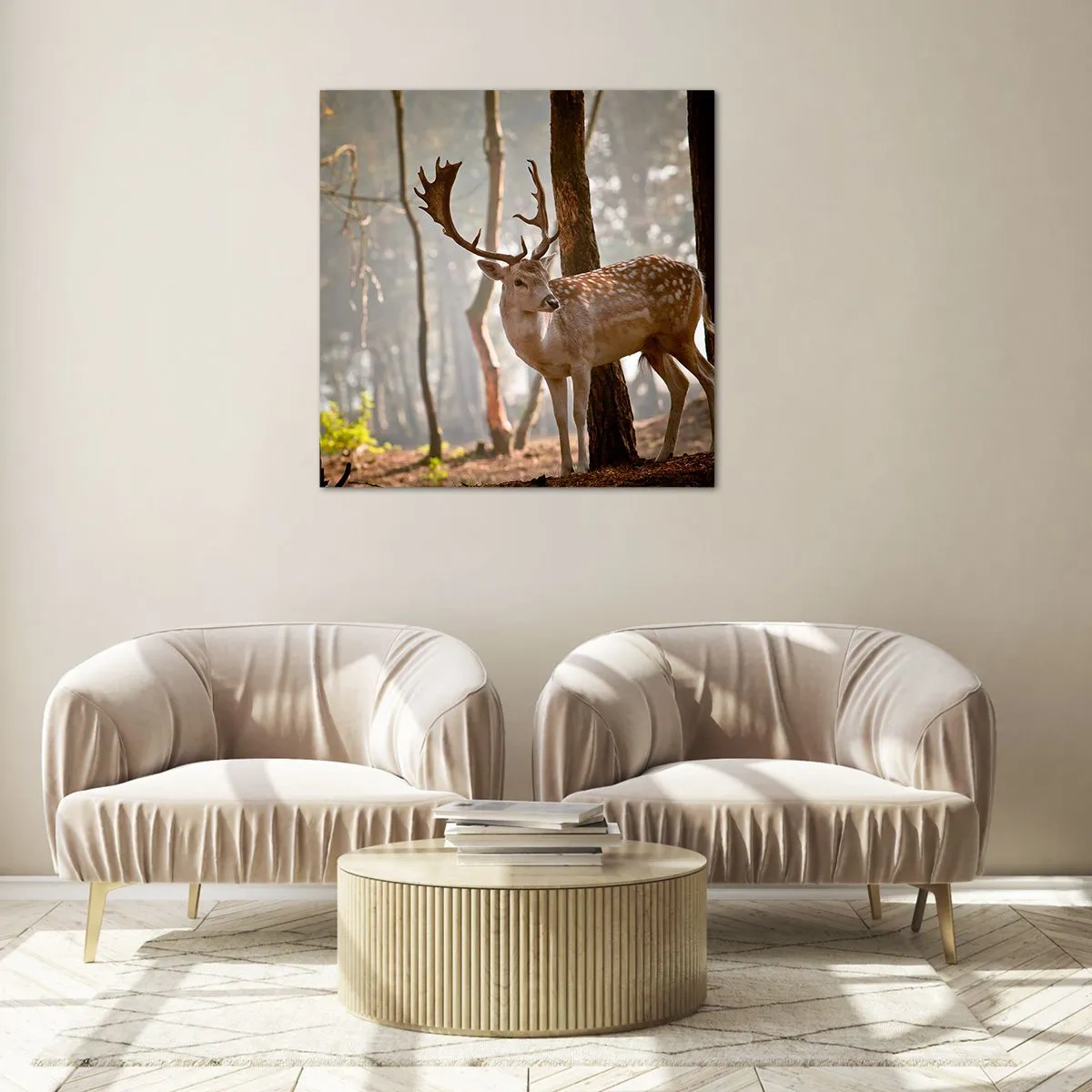 Glass picture - Light of Youth - 40x40 cm