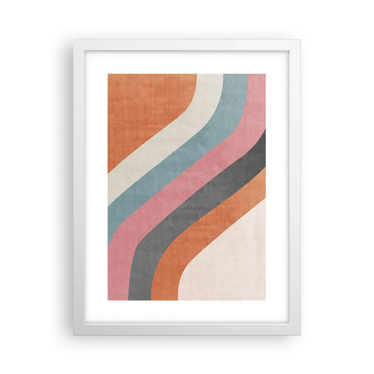 Poster in white frmae - Diagonal Composition - Movement - 30x40 cm