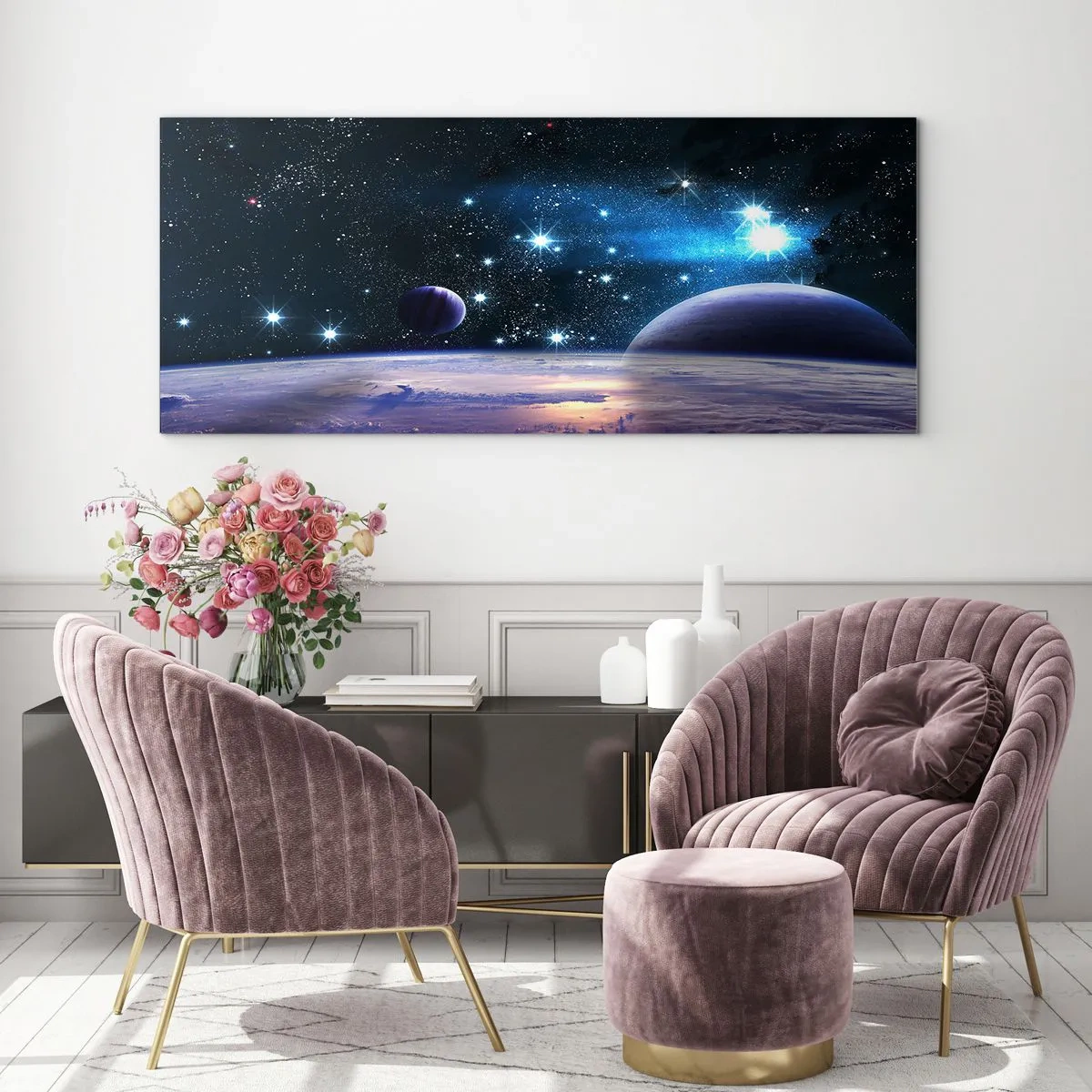 Glass picture - Still Alone? - 120x50 cm