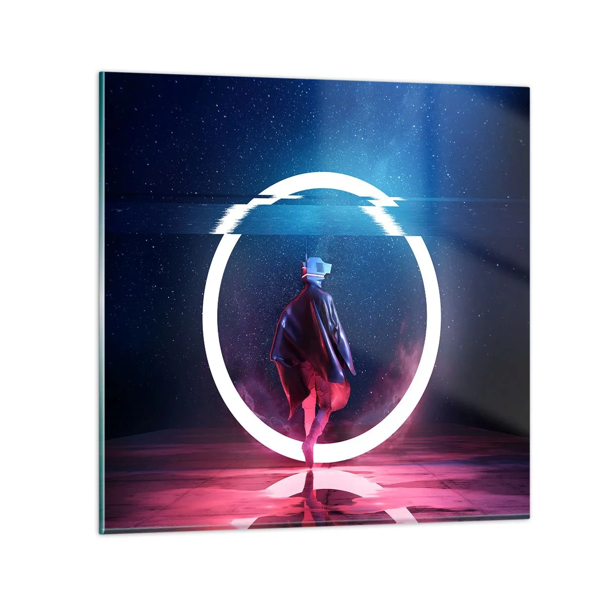 Glass picture - Between Worlds - 60x60 cm