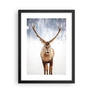 Poster in black frame - Straight from Snowy Fog - 30x40 cm