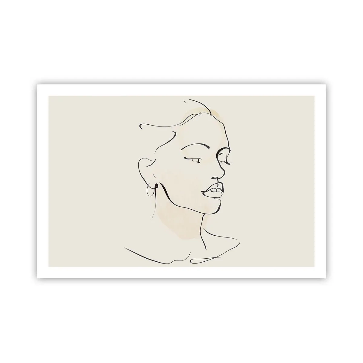 Poster - With a Decisive Line - 91x61 cm