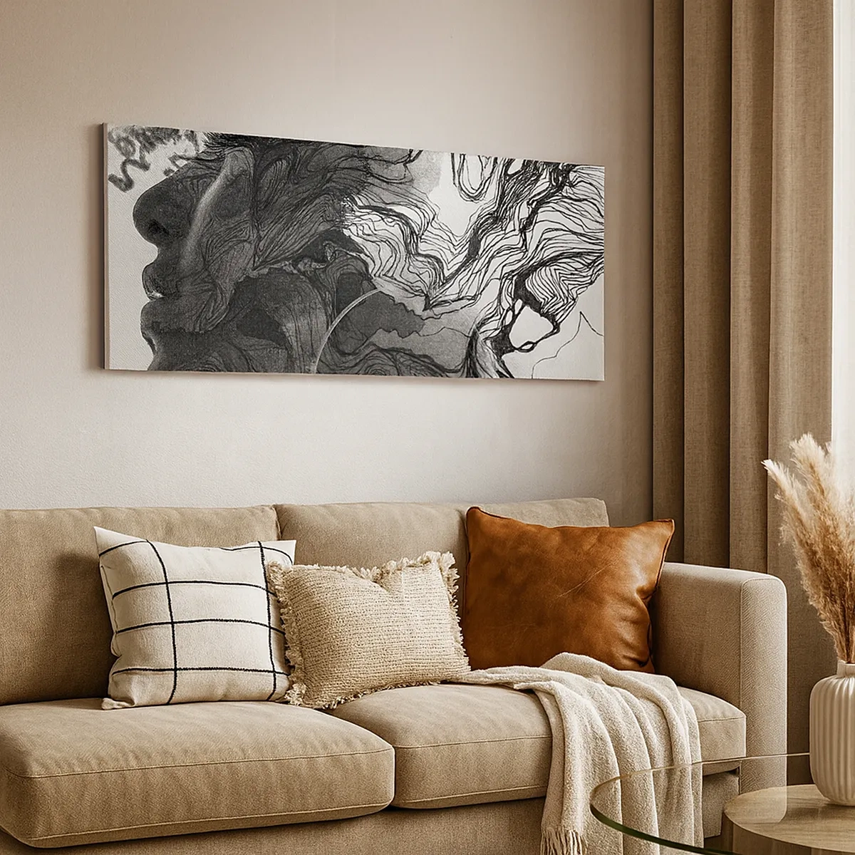 Canvas picture - Wrapped up in Dreams - 30x30 cm