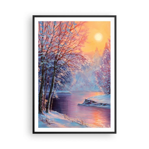 Poster in black frame - Colours of Winter - 70x100 cm