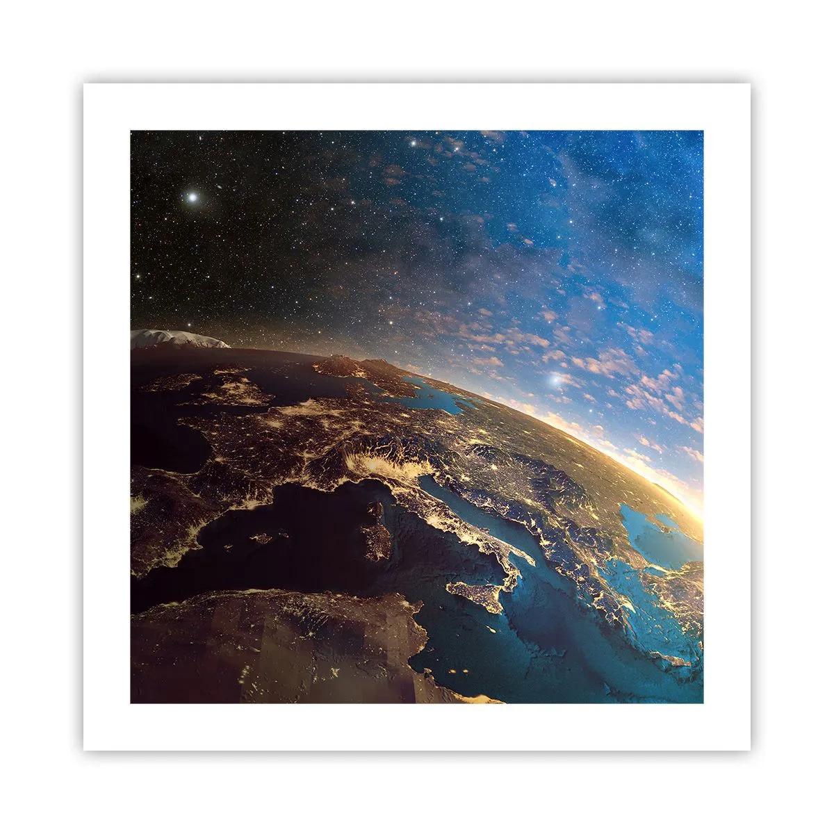 Poster - Let's Look at Each Other from a Distance - 50x50 cm