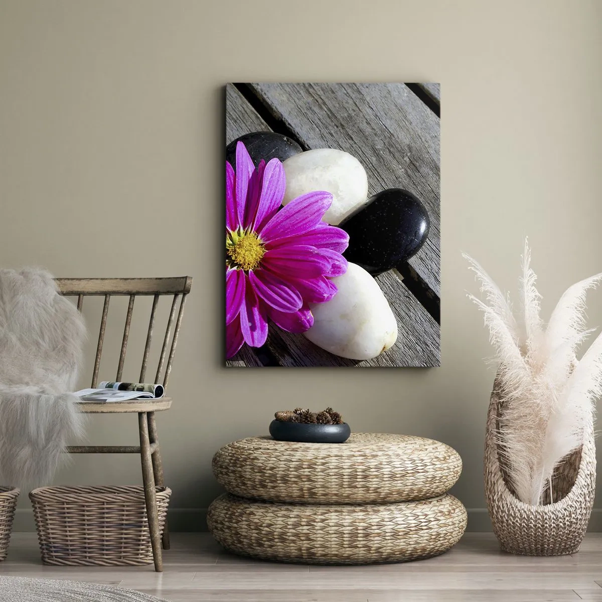 Canvas picture - Rest on a Pier - 70x100 cm