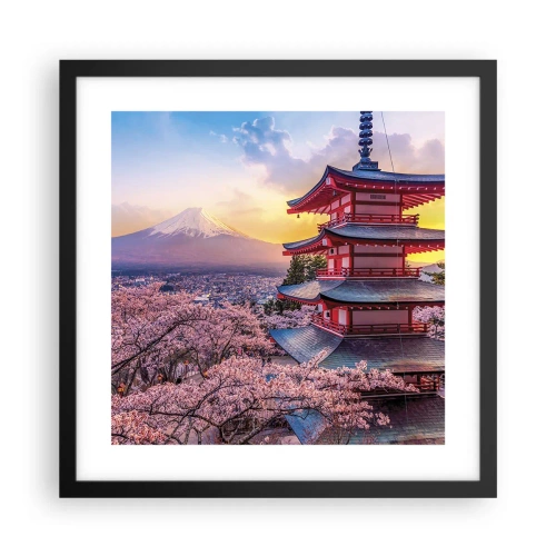 Poster in black frame - The Essence of Japanese Spirit - 40x40 cm