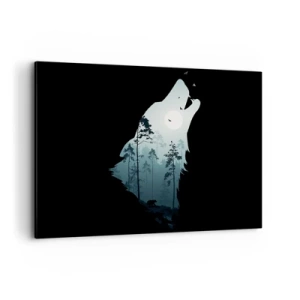 Canvas picture - Sound of a Night Forest - 100x70 cm
