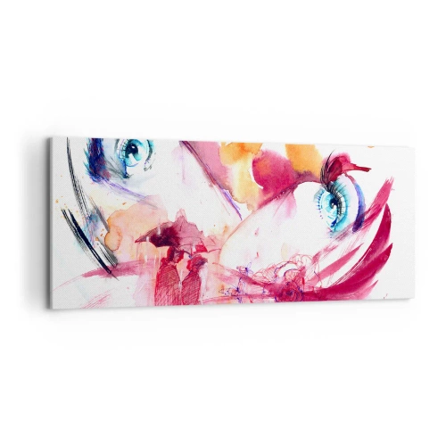 Canvas picture - In Close-up the World Is Blooming - 120x50 cm