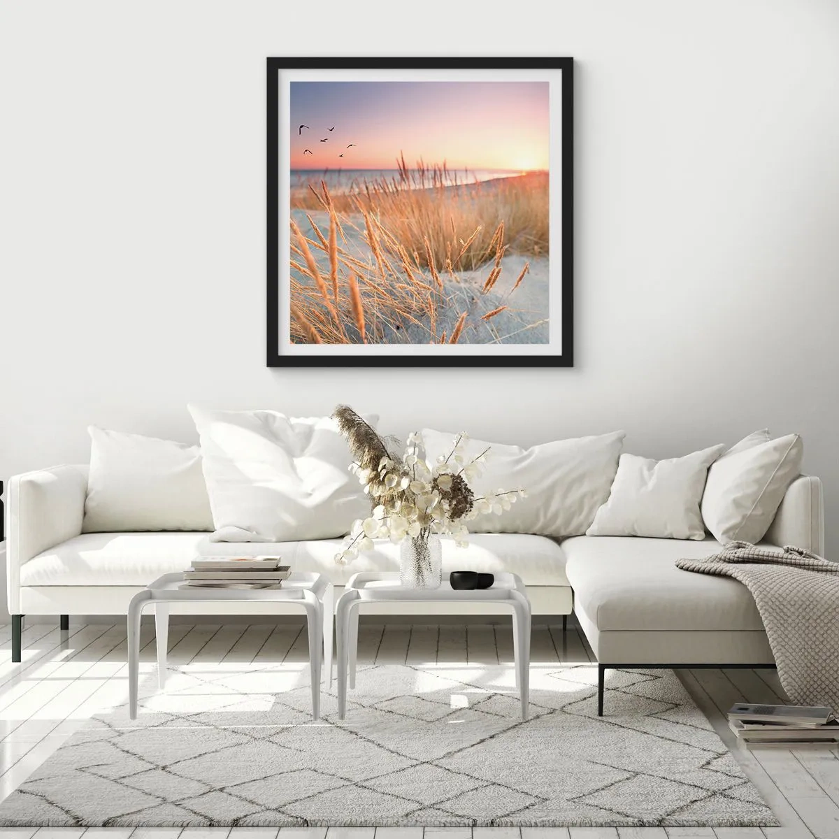 Poster in black frame - Baltic Lullaby - 60x60 cm