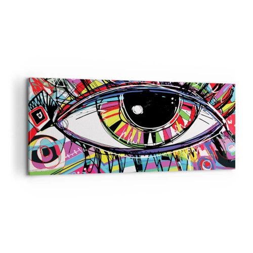 Canvas picture - Colourful Eye - Colourful Soul - 120x50 cm