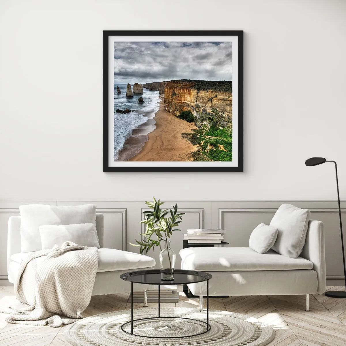 Poster in black frame - Raw Beauty - 60x60 cm