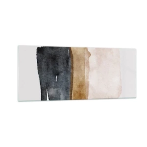 Glass picture - Composition of the Colours of the Soil - 100x40 cm