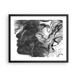 Poster in black frame - Wrapped up in Dreams - 50x40 cm