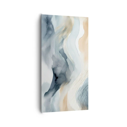 Canvas picture - Snowy and Foggy Abstract - 65x120 cm