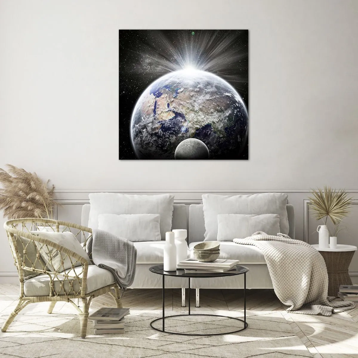 Glass picture - In Full Blaze - 30x30 cm