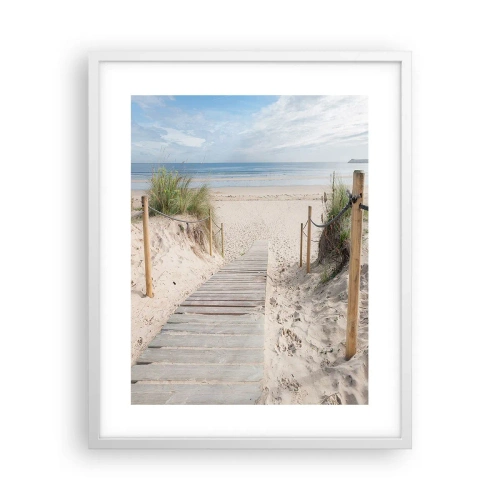 Poster in white frmae - Until the Horizon - 40x50 cm